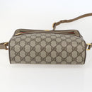 GUCCI GG Supreme Web Sherry Line Bag PVC Beige Gold 56 02 087 Auth am10340-9