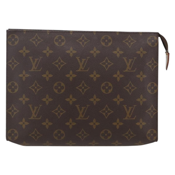 LOUIS VUITTON Monogram Poche Toilette 26 Pouch M47542 LV Auth am10350