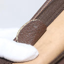 GUCCI GG Supreme Web Sherry Line Old Clutch PVC Beige 014 113 6063 Auth am10356-12