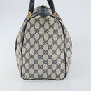 GUCCI GG Supreme Sherry Line Mini Boston Bag PVC Navy Gold Auth am10364-4