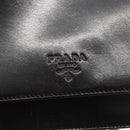 PRADA Chain Shoulder Bag Leather plastic Dark Brown Auth am10365V-17