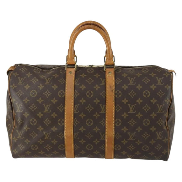 LOUIS VUITTON Monogram Keepall 45 Boston Bag M41428 LV Auth am10368