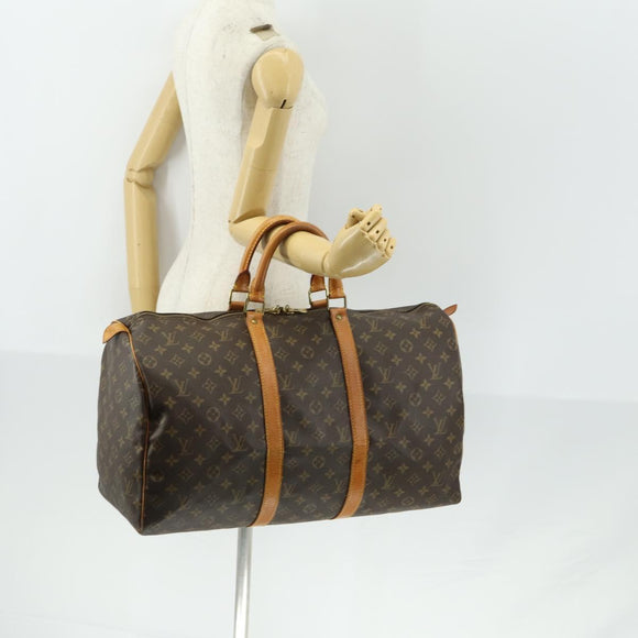 LOUIS VUITTON Monogram Keepall 50 Boston Bag M41426 LV Auth am10370