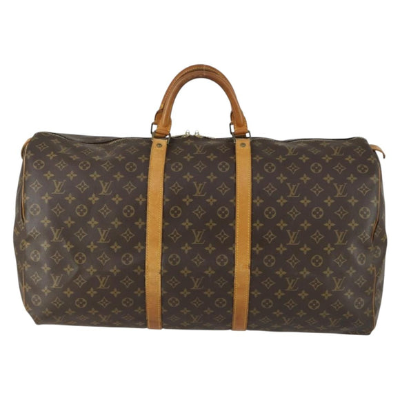 LOUIS VUITTON Monogram Keepall 60 Boston Bag M41422 LV Auth am10371