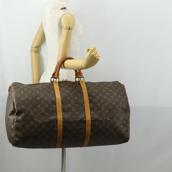 LOUIS VUITTON Monogram Keepall 60 Boston Bag M41422 LV Auth am10371