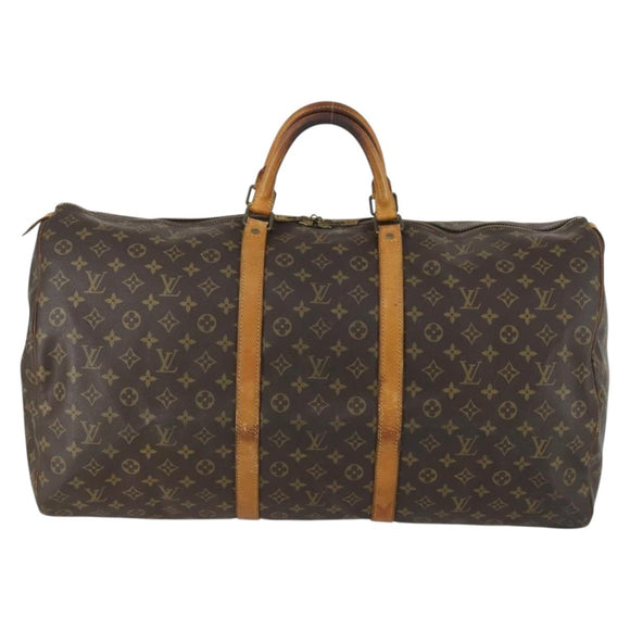 LOUIS VUITTON Monogram Keepall 60 Boston Bag M41422 LV Auth am10373