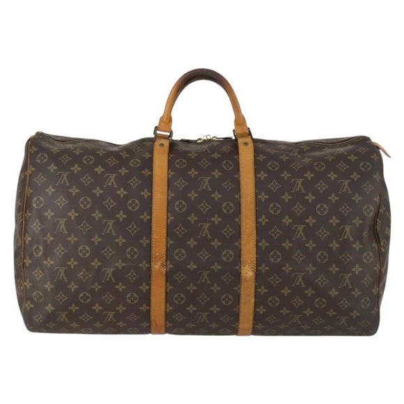 LOUIS VUITTON Monogram Keepall 60 Boston Bag M41422 LV Auth am10373