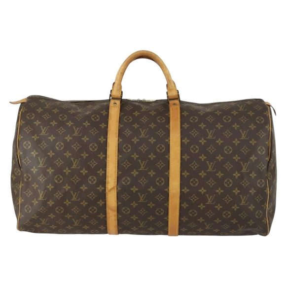LOUIS VUITTON Monogram Keepall 60 Boston Bag M41422 LV Auth am10374