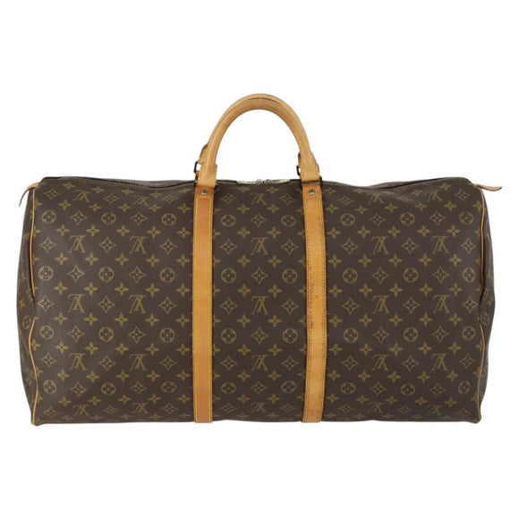 LOUIS VUITTON Monogram Keepall 60 Boston Bag M41422 LV Auth am10374
