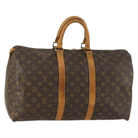 LOUIS VUITTON Monogram Keepall 45 Boston Bag M41428 LV Auth am10376