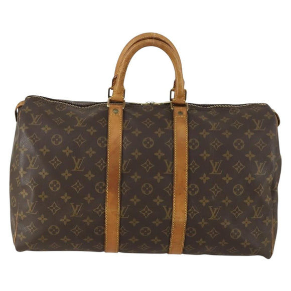 LOUIS VUITTON Monogram Keepall 45 Boston Bag M41428 LV Auth am10376