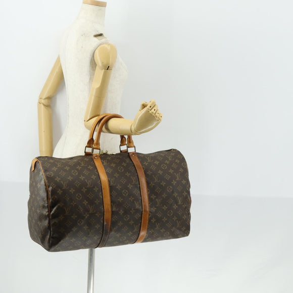 LOUIS VUITTON Monogram Keepall 50 Boston Bag M41426 LV Auth am10377