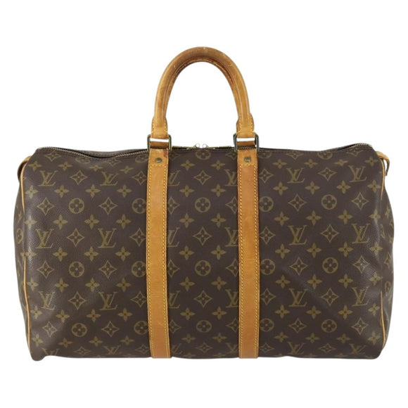 LOUIS VUITTON Monogram Keepall 45 Boston Bag M41428 LV Auth am10380