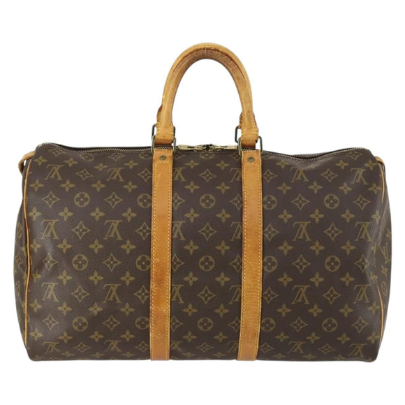 LOUIS VUITTON Monogram Keepall 45 Boston Bag M41428 LV Auth am10380