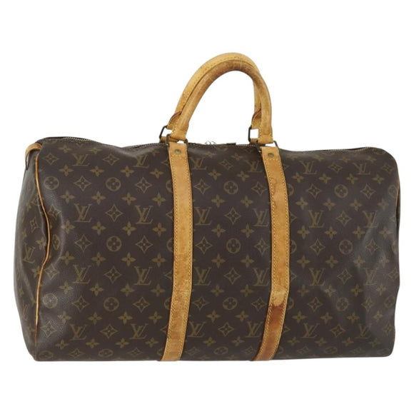 LOUIS VUITTON Monogram Keepall 50 Boston Bag M41426 LV Auth am10385