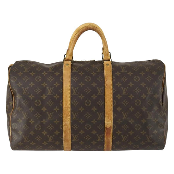 LOUIS VUITTON Monogram Keepall 50 Boston Bag M41426 LV Auth am10385