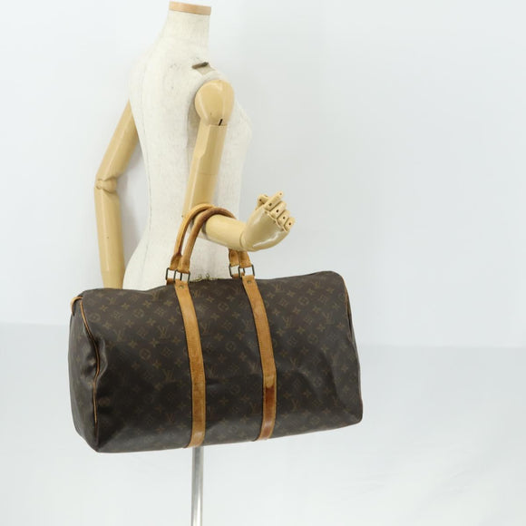 LOUIS VUITTON Monogram Keepall 50 Boston Bag M41426 LV Auth am10385