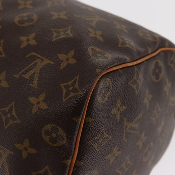 LOUIS VUITTON Monogram Speedy 35 Hand Bag M41524 LV Auth am10388