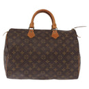 LOUIS VUITTON Monogram Speedy 35 Hand Bag M41524 LV Auth am10388-13