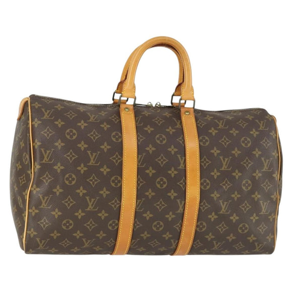 LOUIS VUITTON Monogram Keepall 45 Boston Bag M41428 LV Auth am10396V
