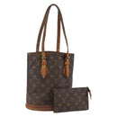 LOUIS VUITTON Monogram Bucket PM Shoulder Bag M42238 LV Auth am10400-1