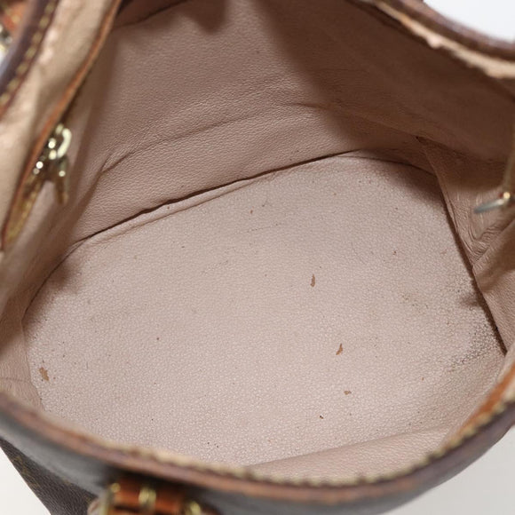 LOUIS VUITTON Monogram Bucket PM Shoulder Bag M42238 LV Auth am10400