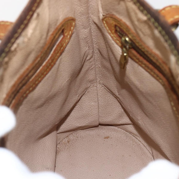 LOUIS VUITTON Monogram Bucket PM Shoulder Bag M42238 LV Auth am10400