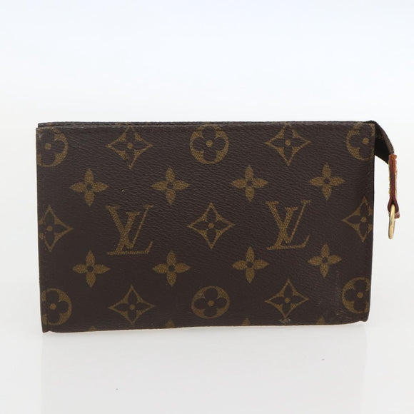 LOUIS VUITTON Monogram Bucket PM Shoulder Bag M42238 LV Auth am10400
