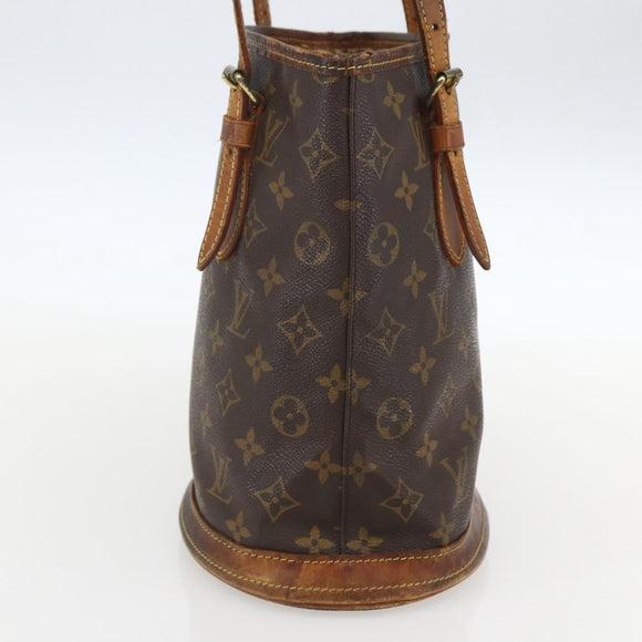 LOUIS VUITTON Monogram Bucket PM Shoulder Bag M42238 LV Auth am10400