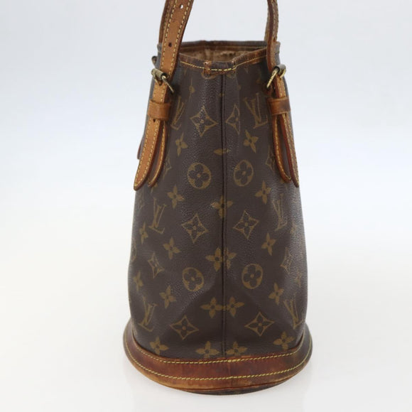 LOUIS VUITTON Monogram Bucket PM Shoulder Bag M42238 LV Auth am10400
