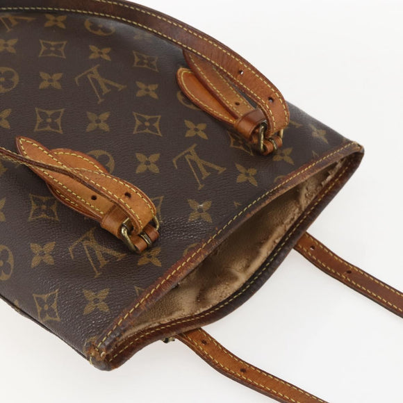 LOUIS VUITTON Monogram Bucket PM Shoulder Bag M42238 LV Auth am10400