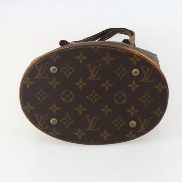 LOUIS VUITTON Monogram Bucket PM Shoulder Bag M42238 LV Auth am10400