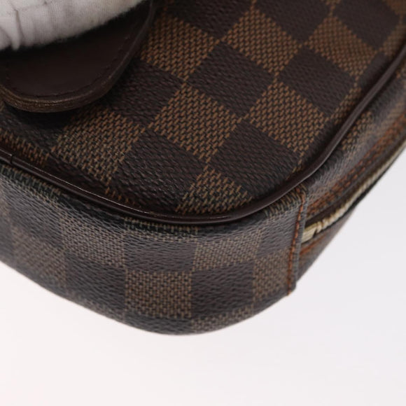 LOUIS VUITTON Damier Ebene Pochette Gange Bag SPO N48048 LV Auth am10401