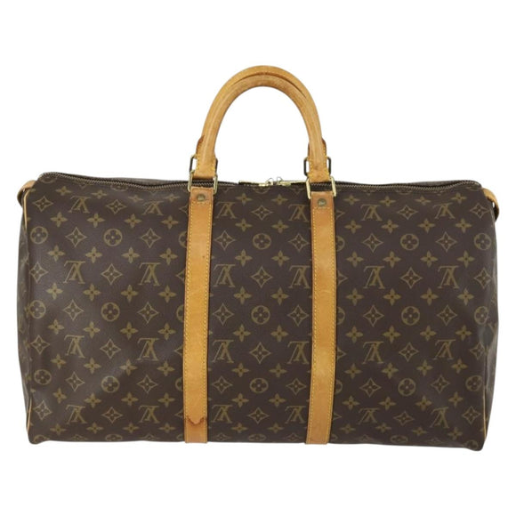 LOUIS VUITTON Monogram Keepall 50 Boston Bag M41426 LV Auth am10405