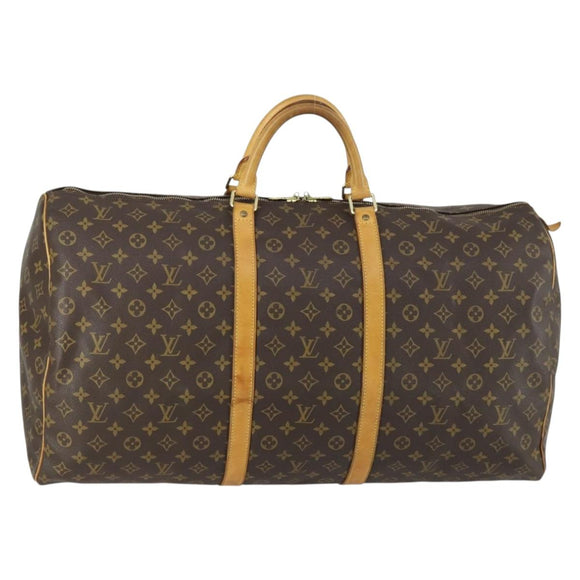 LOUIS VUITTON Monogram Keepall 60 Boston Bag M41422 LV Auth am10406