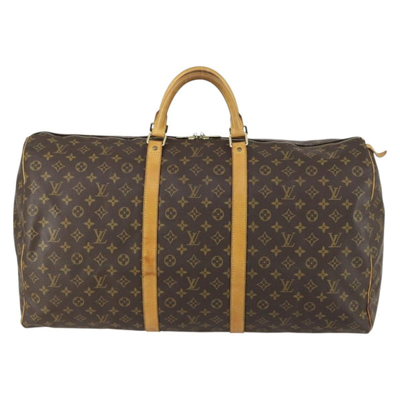 LOUIS VUITTON Monogram Keepall 60 Boston Bag M41422 LV Auth am10406