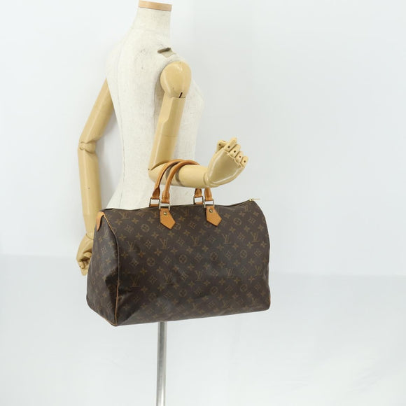 LOUIS VUITTON Monogram Speedy 40 Hand Bag M41522 LV Auth am10410