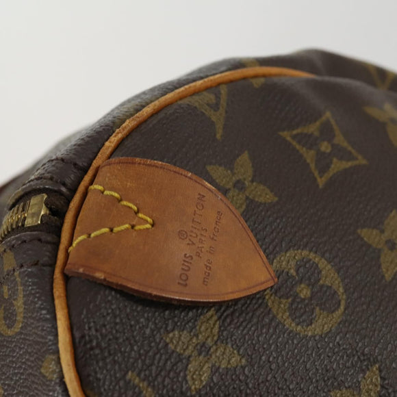 LOUIS VUITTON Monogram Speedy 35 Hand Bag M41524 LV Auth am10413