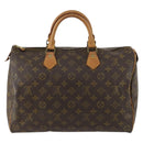 LOUIS VUITTON Monogram Speedy 35 Hand Bag M41524 LV Auth am10413-2