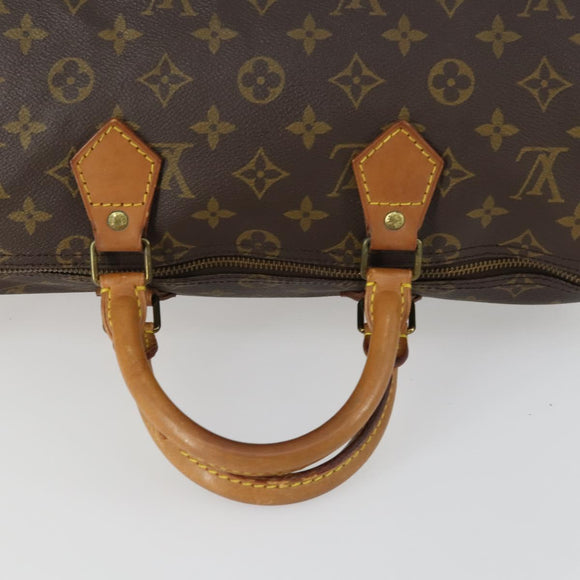LOUIS VUITTON Monogram Speedy 35 Hand Bag M41524 LV Auth am10413