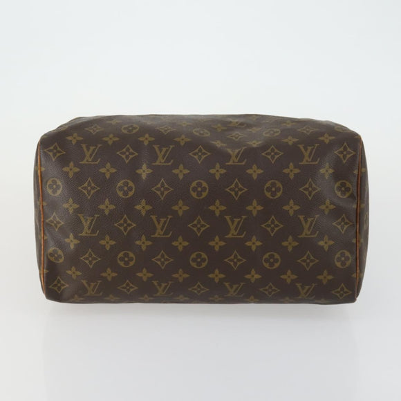 LOUIS VUITTON Monogram Speedy 35 Hand Bag M41524 LV Auth am10413
