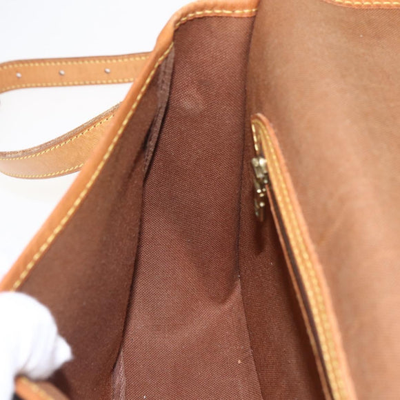 LOUIS VUITTON Monogram Gibeciere MM Shoulder Bag M42247 LV Auth am10415