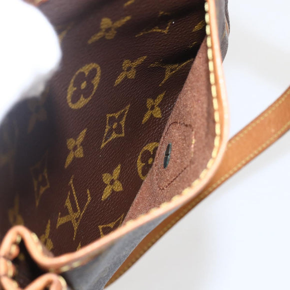 LOUIS VUITTON Monogram Gibeciere MM Shoulder Bag M42247 LV Auth am10415