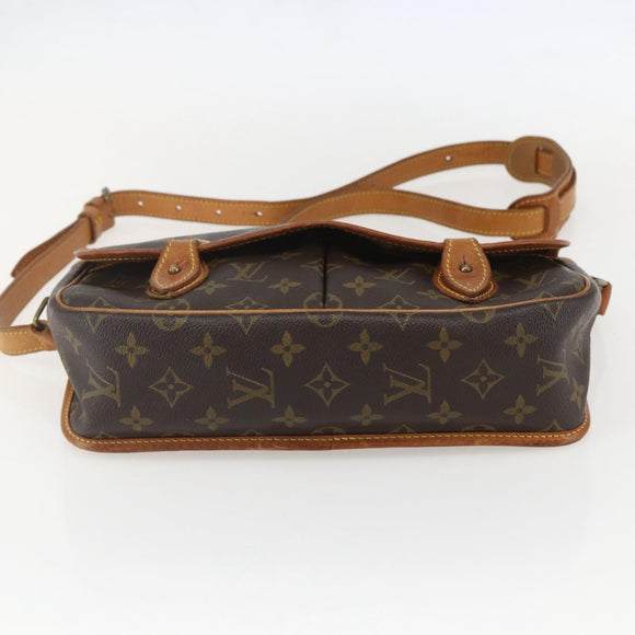 LOUIS VUITTON Monogram Gibeciere MM Shoulder Bag M42247 LV Auth am10415
