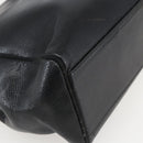 Salvatore Ferragamo Vala Tote Bag Leather Black Gold Auth am10419-16