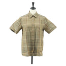Burberrys Nova Check Short Sleeve Shirt Cotton Beige Auth am10420-1