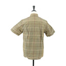 Burberrys Nova Check Short Sleeve Shirt Cotton Beige Auth am10420-2