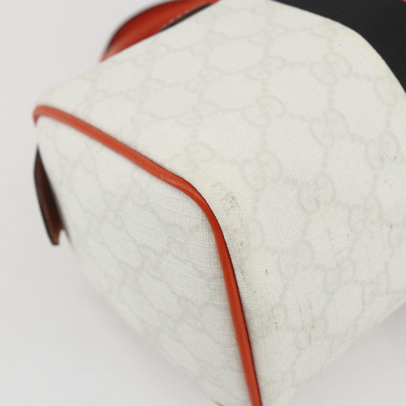 GUCCI GG Supreme Sherry Line Joy Mini Boston Bag PVC White 190257 Auth am10423V