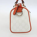 GUCCI GG Supreme Sherry Line Joy Mini Boston Bag PVC White 190257 Auth am10423V-3