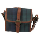 Polo Ralph Lauren Check Shoulder Bag PVC Green Auth am10430-13